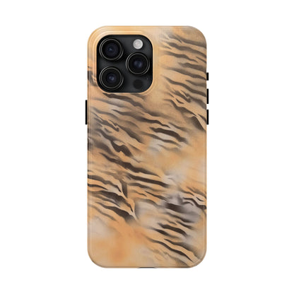 neutral tiger airbrush iPhone case
