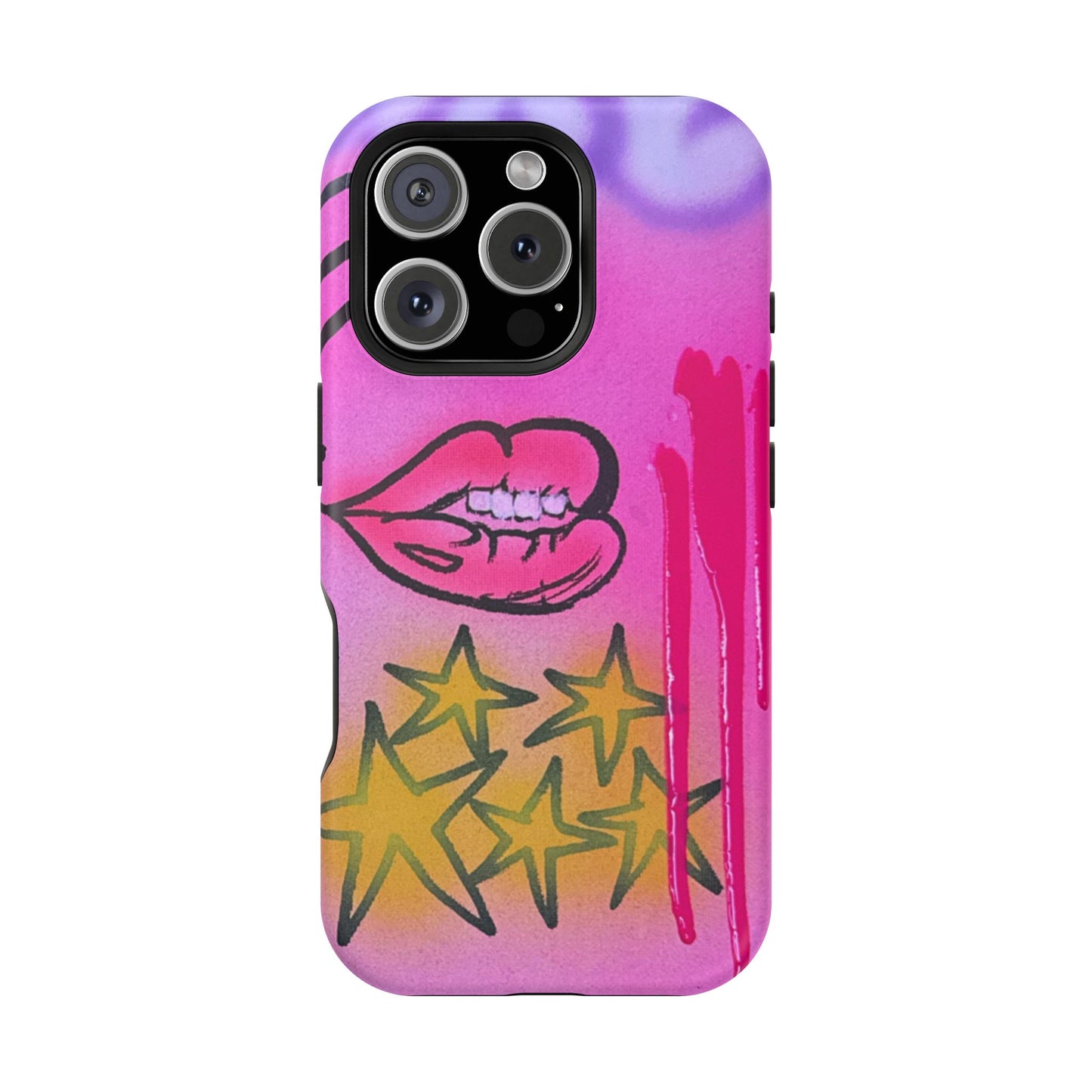 MagSafe "star drip" airbrush iPhone case