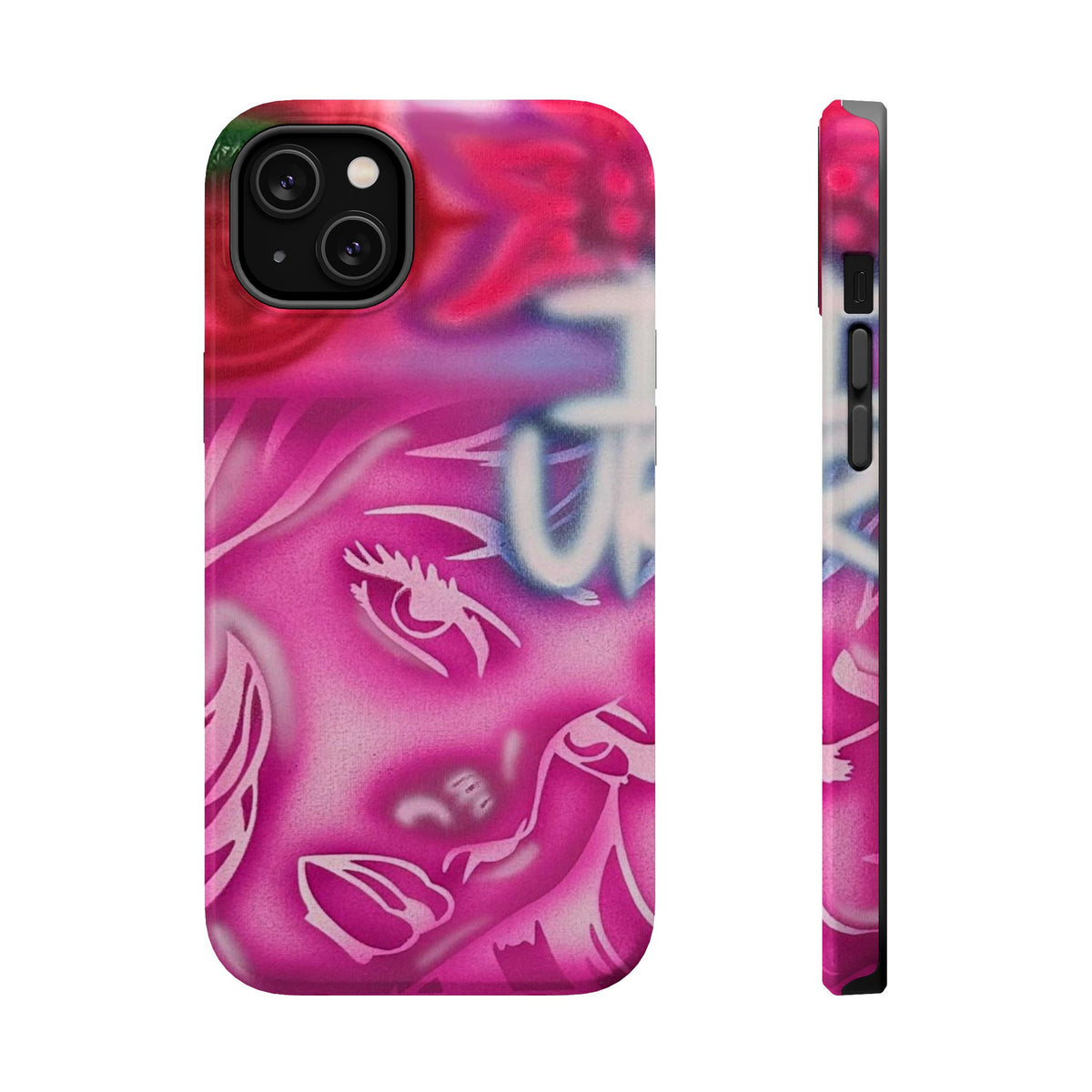 MagSafe „girlz WRLD“ Airbrush iPhone-Hülle