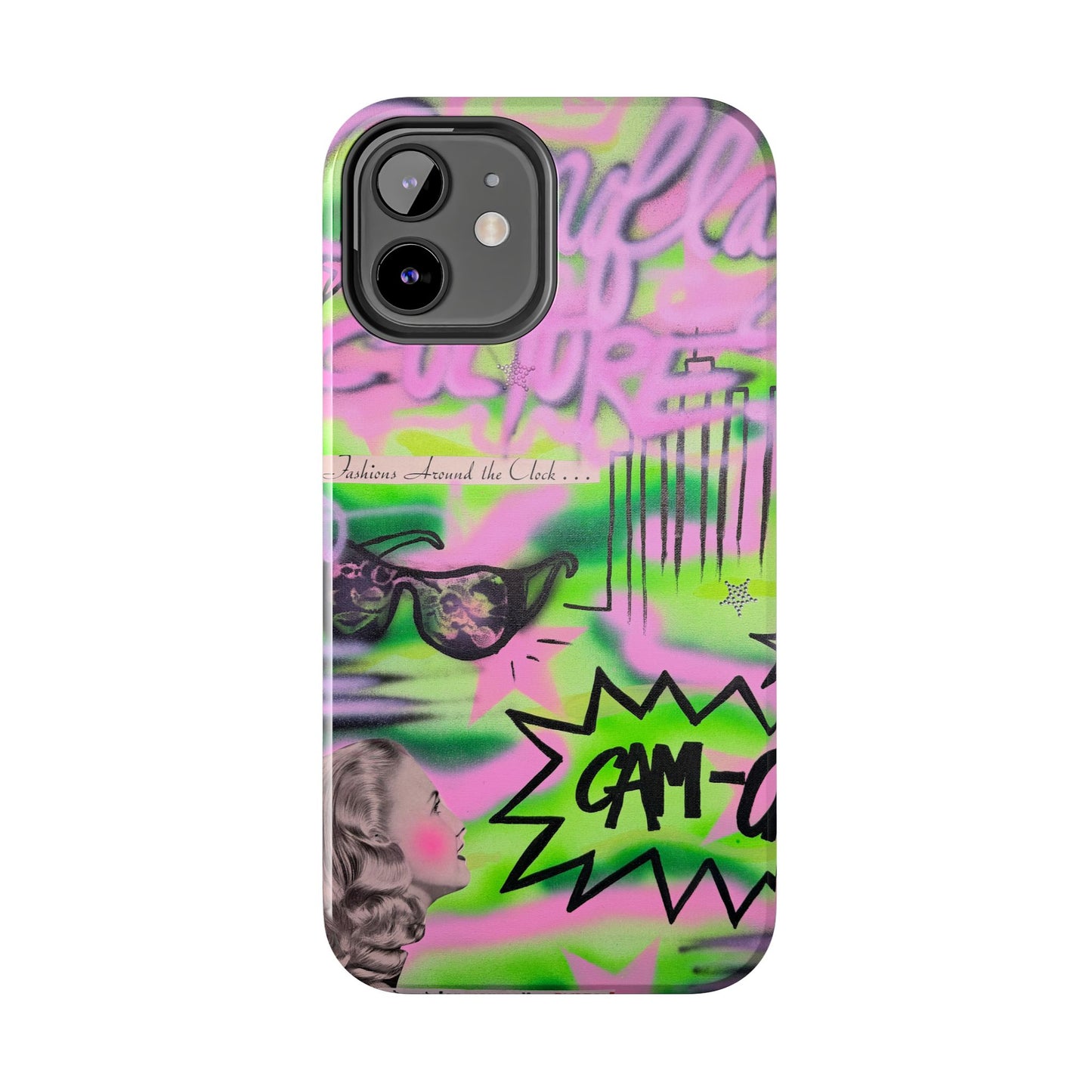 "green camo" airbrush iPhone case