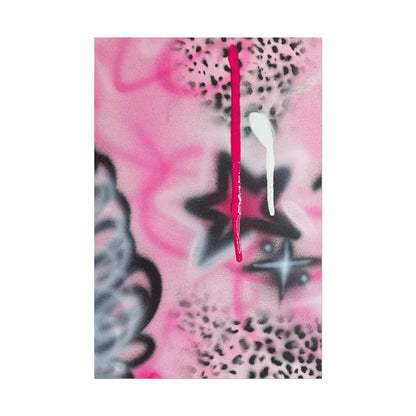 "pink cheetah" airbrush rolled print