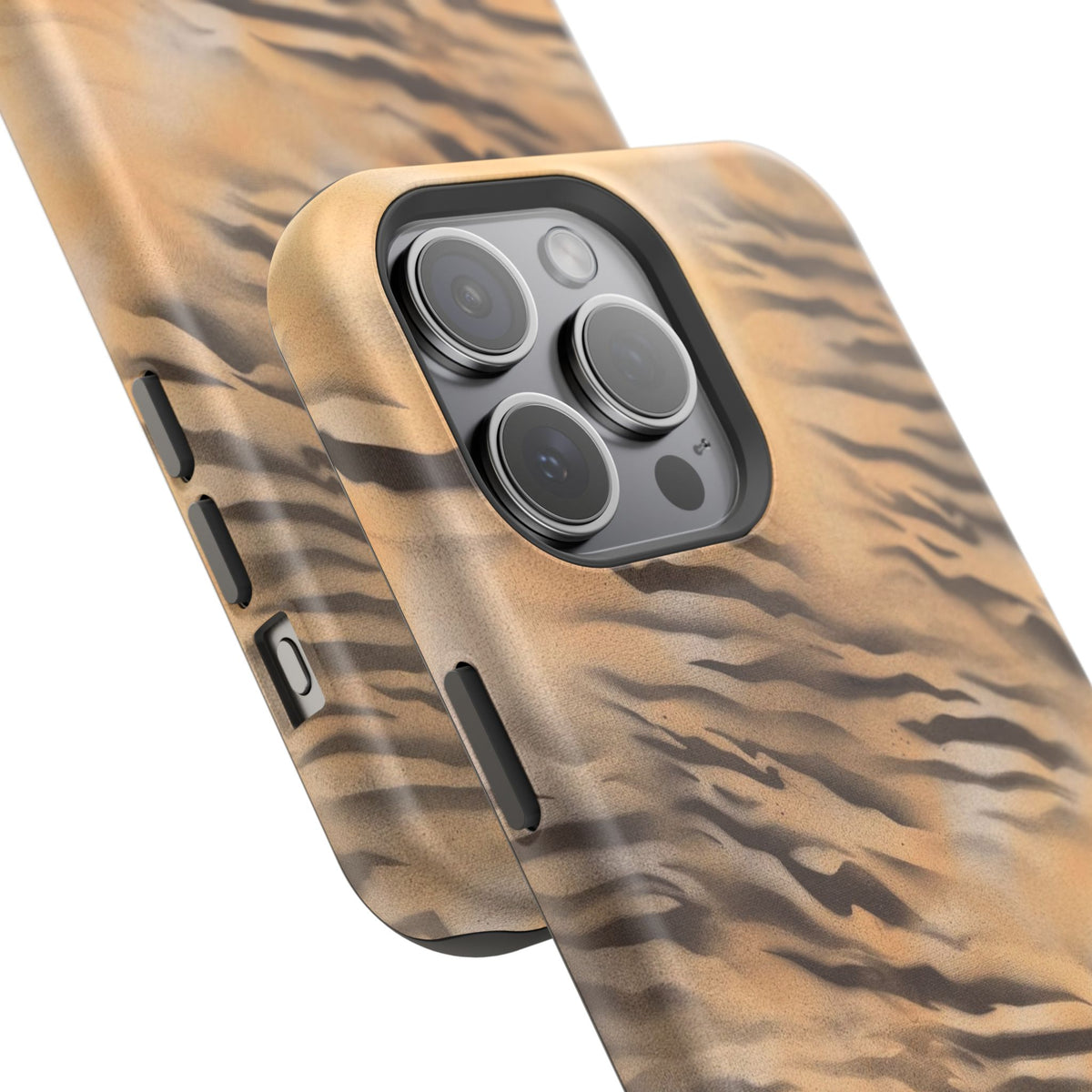 MagSafe "neutral tiger" airbrush iPhone case