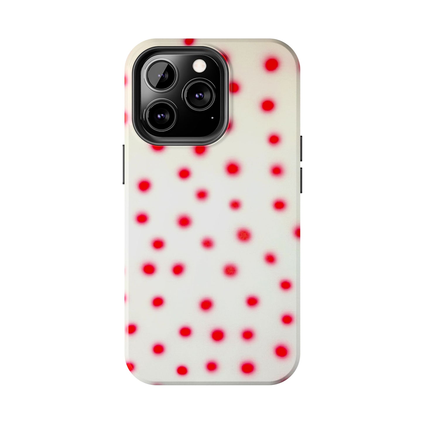 "vanilla cherry polka dot" airbrush iPhone case