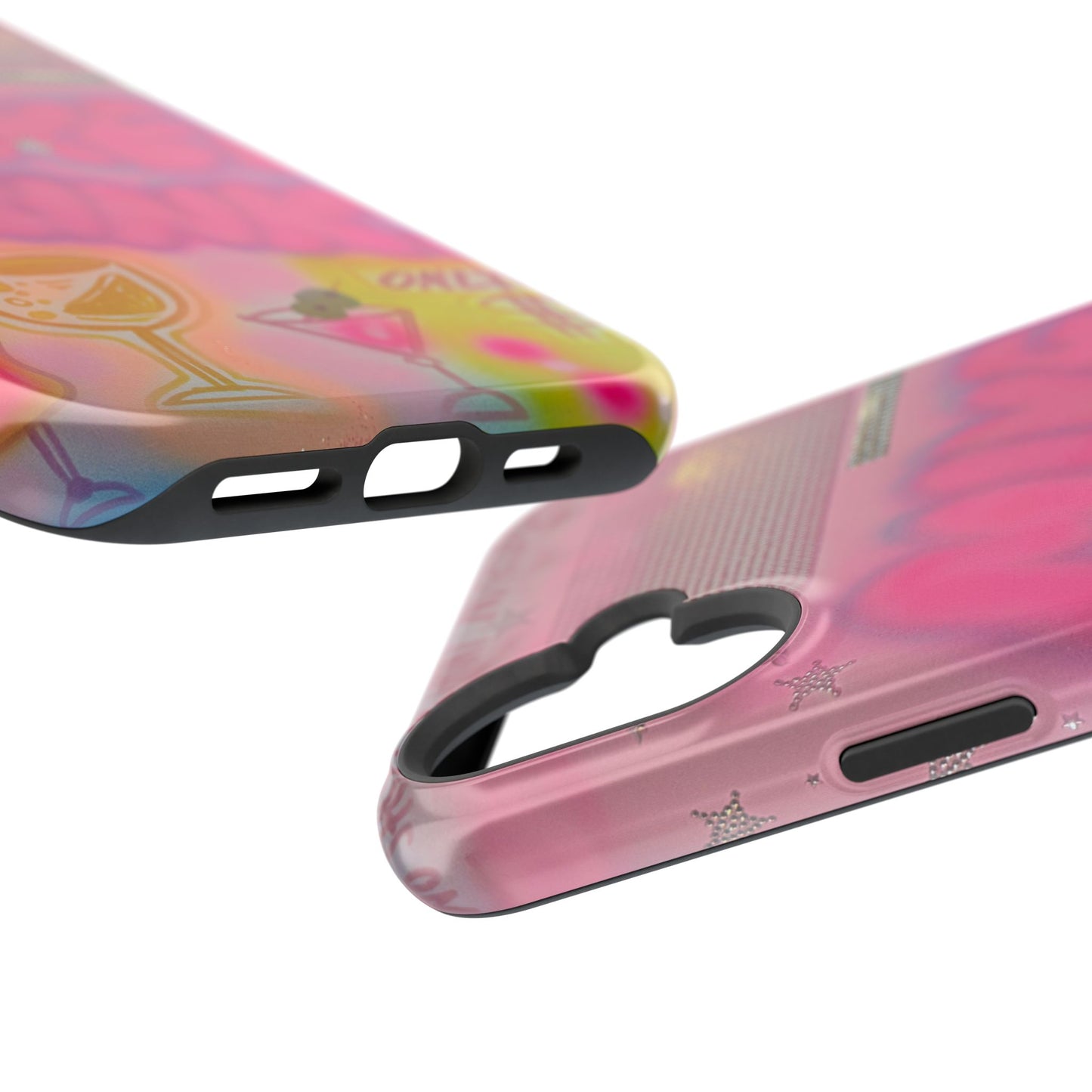 MagSafe "mixed drinks" airbrush iPhone case