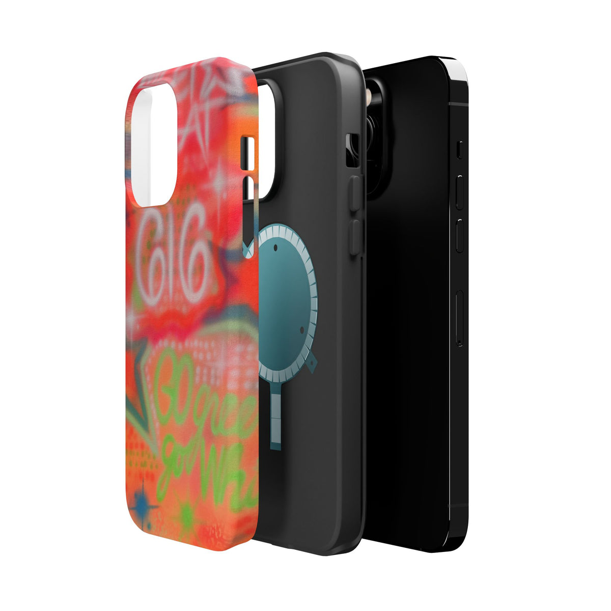 MagSafe custom @msualphaphi airbrush iPhone case
