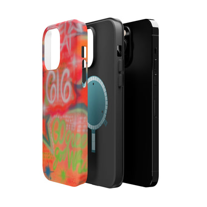 MagSafe custom @msualphaphi airbrush iPhone case