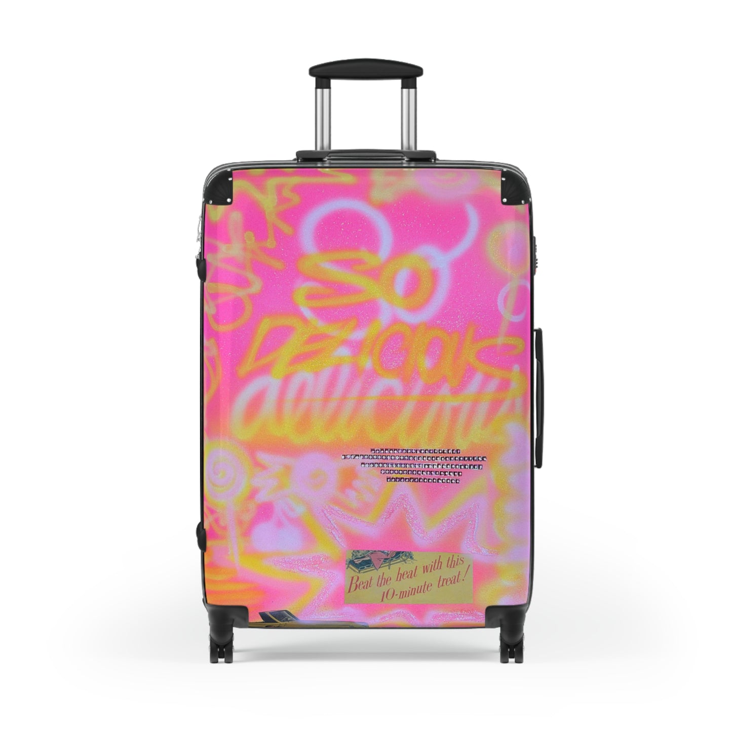 "so delicious" airbrush suitcase