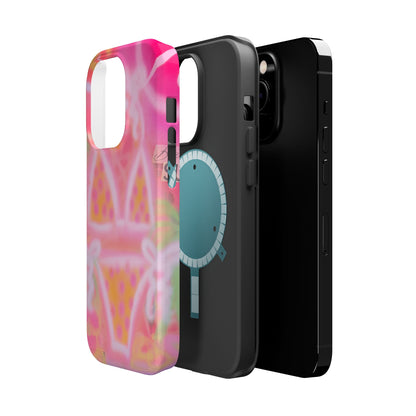 MagSafe "yellow polka dot bikini" airbrush iPhone case