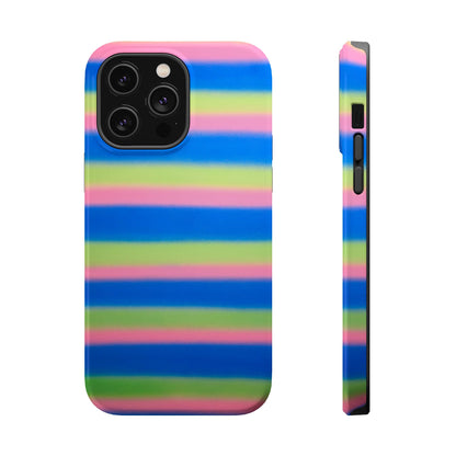 MagSafe "sherbet stripes" airbrush iPhone case