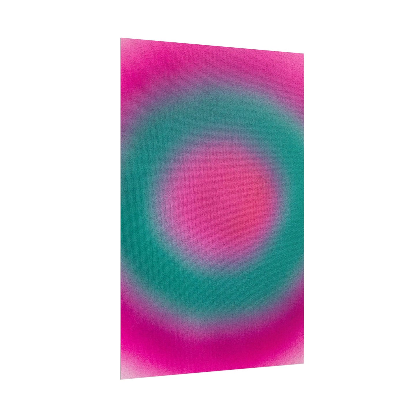 "watermelon swirl" airbrush rolled print
