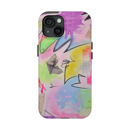 "pastel static" airbrush iPhone case