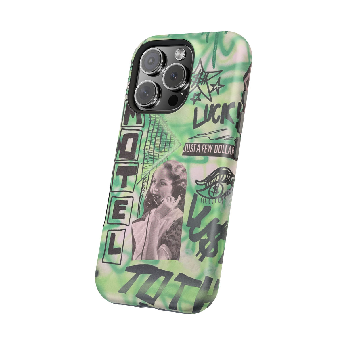 MagSafe "lust over luck" airbrush iPhone case