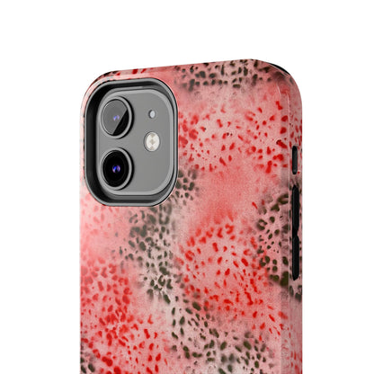 "red cheetah" airbrush iPhone case