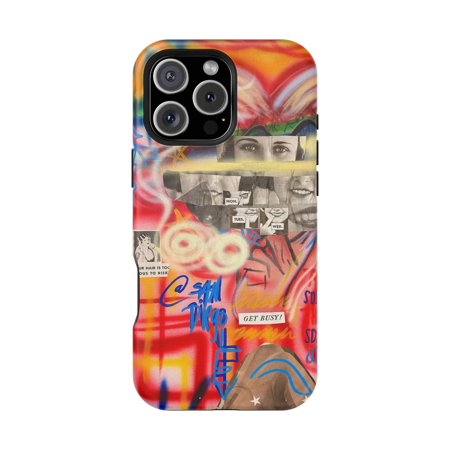 MagSafe Limited Edition "Get Busy" Airbrush iPhone Hülle