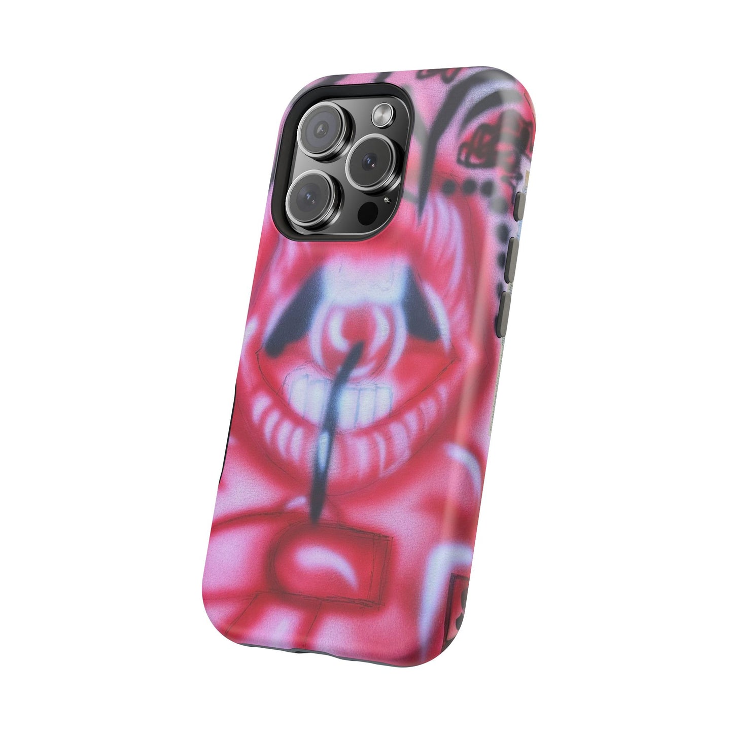 MagSafe "be happy, go lucky" Airbrush-iPhone-Hülle