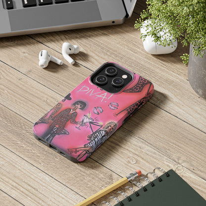 "party diva" airbrush iPhone case
