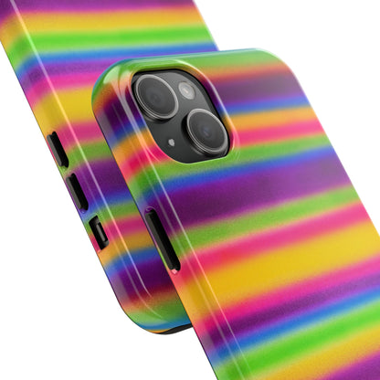 "colorful stripes" airbrush iPhone case