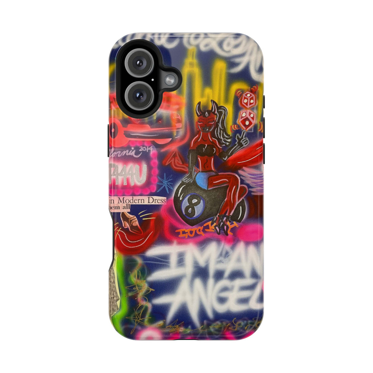MagSafe "im an angel" airbrush iPhone case