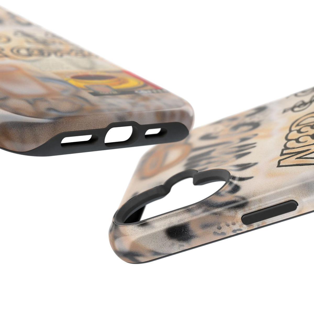 MagSafe "need $$ for coffee" airbrush iPhone case