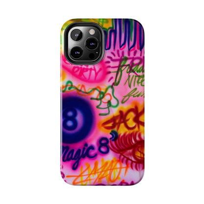 "colorful chaos" airbrush iPhone case