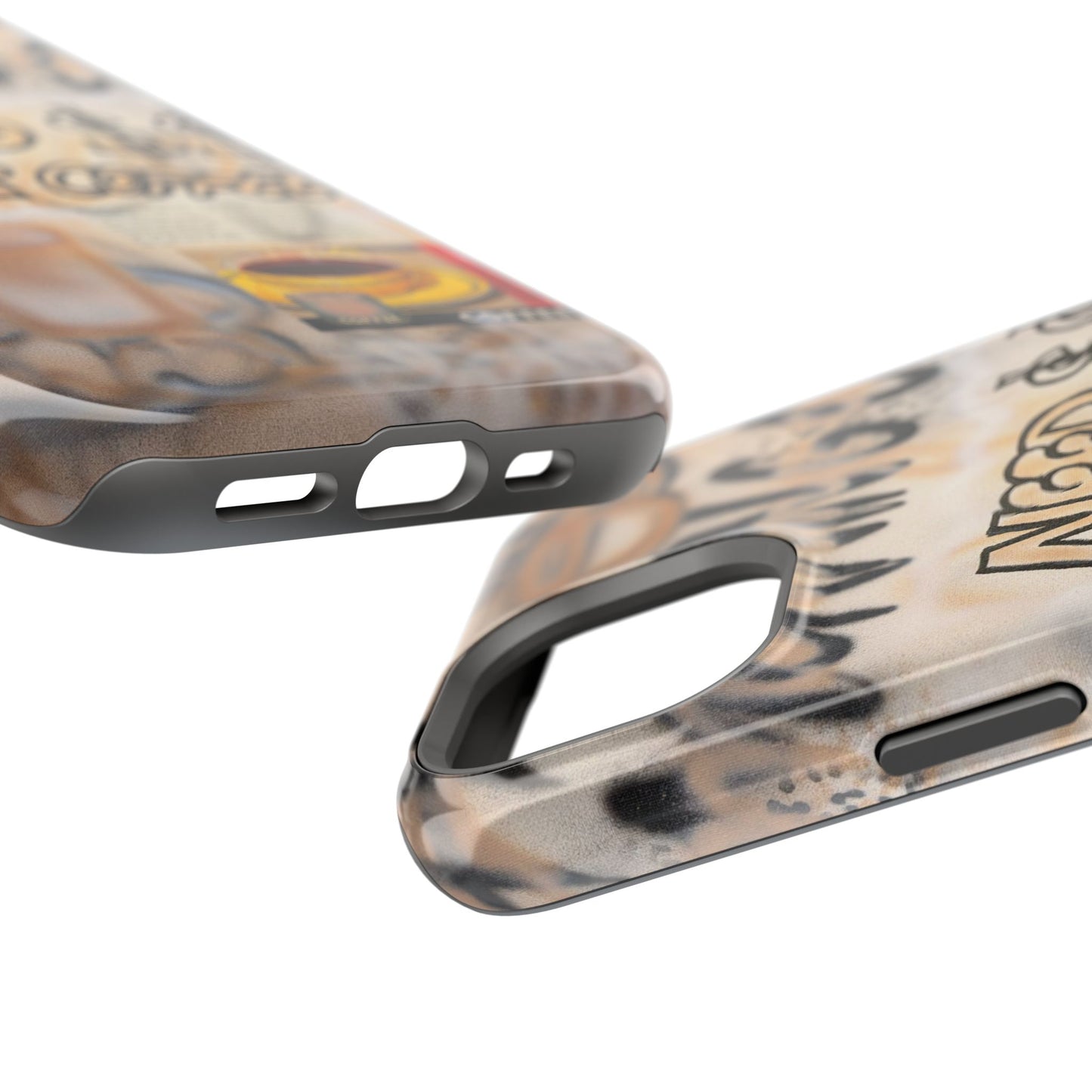MagSafe "need $$ for coffee" airbrush iPhone case