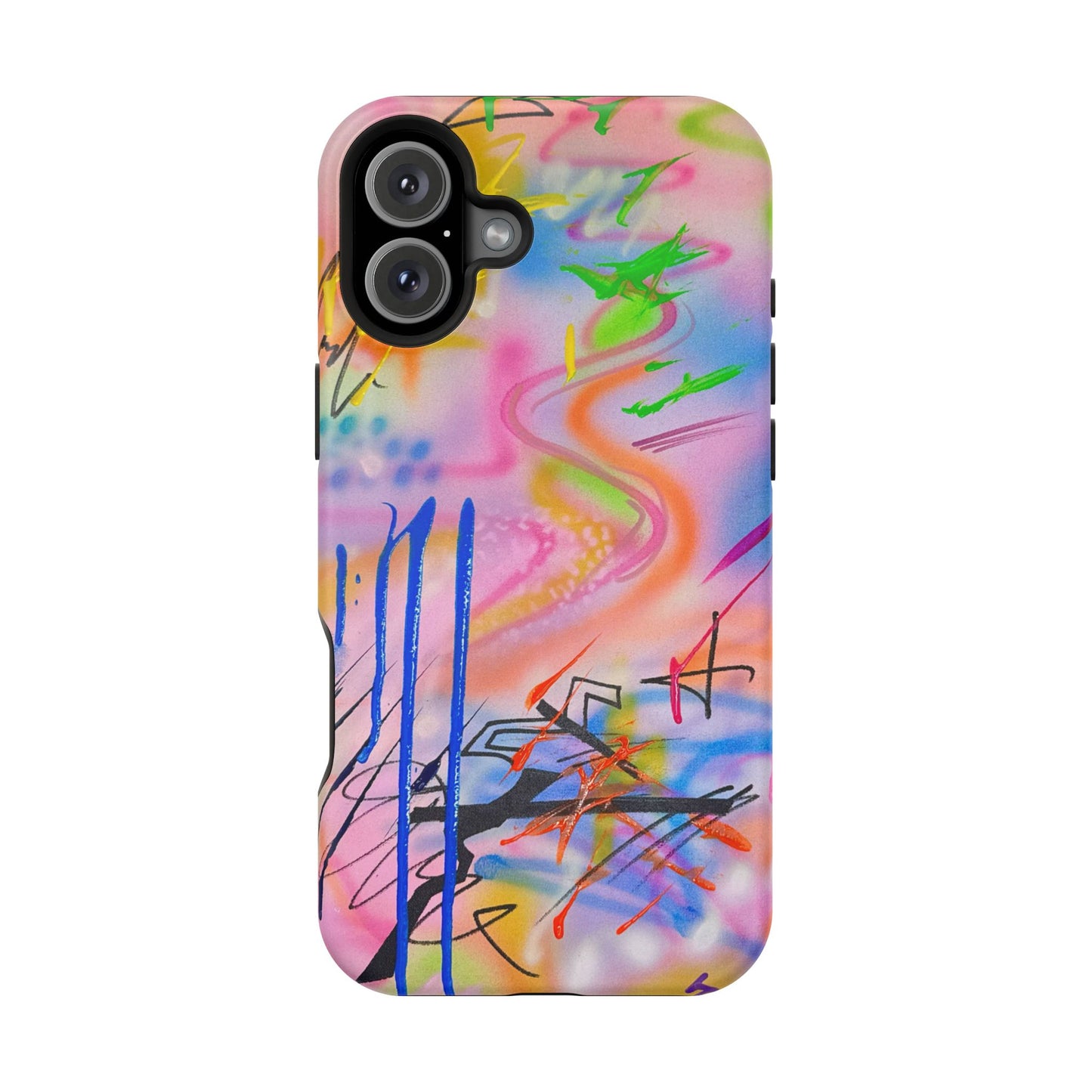 MagSafe "neon haze" airbrush iPhone case