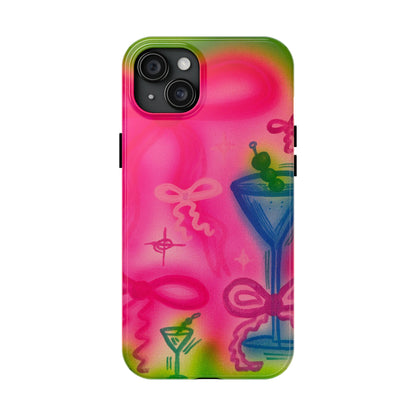 "bow martini" airbrush iPhone case