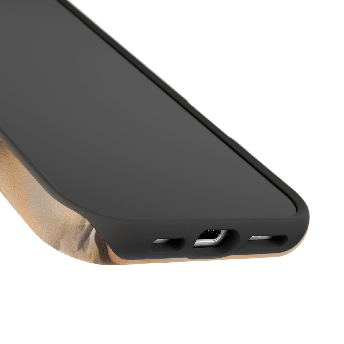 MagSafe "neutral tiger" airbrush iPhone case
