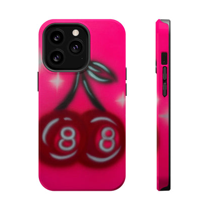 MagSafe "cherry 8ball" airbrush iPhone case