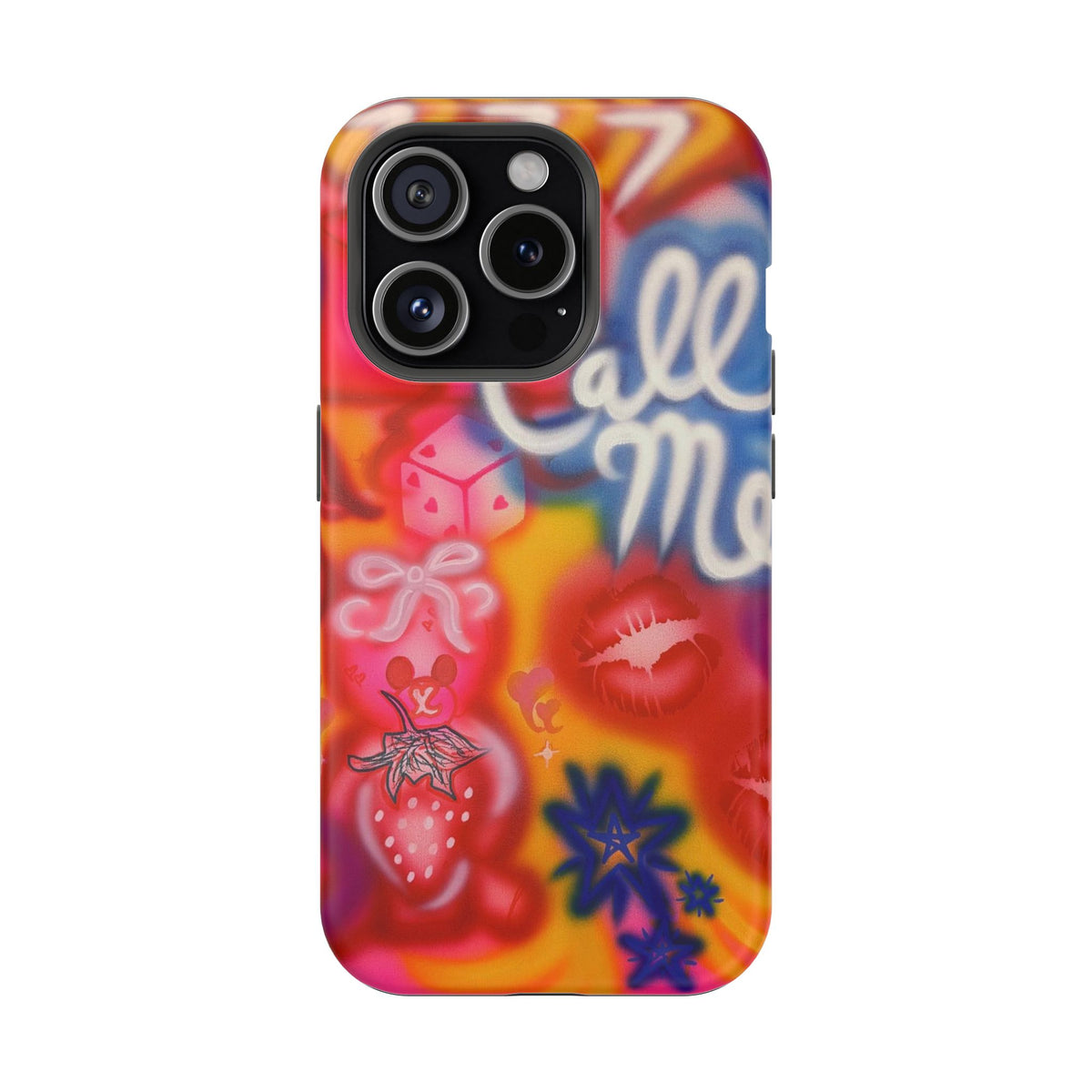 MagSafe "CALL ME!" airbrush iPhone case