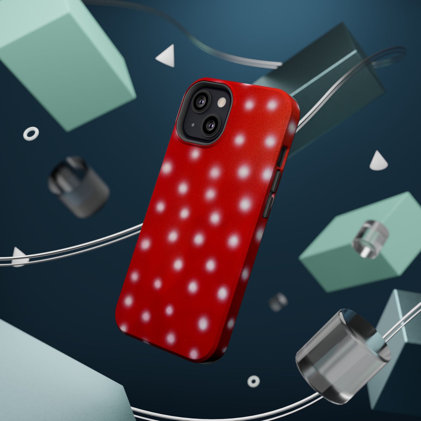 MagSafe "cherry crush polka dot" airbrush iPhone case