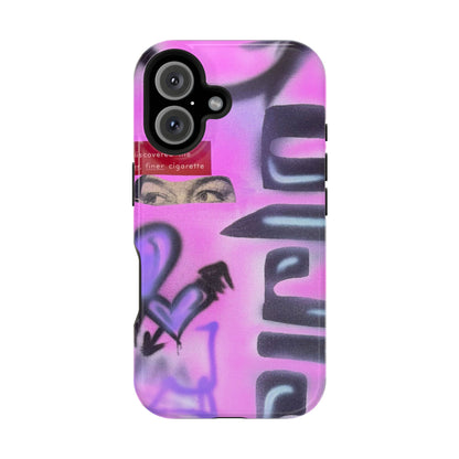MagSafe "purple princess" airbrush iPhone case