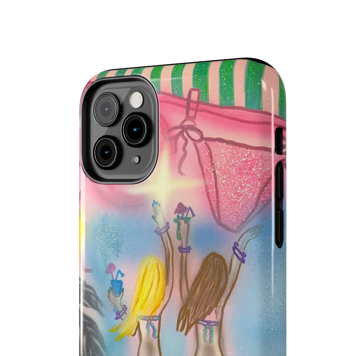 "kinis & tinis" airbrush iPhone case