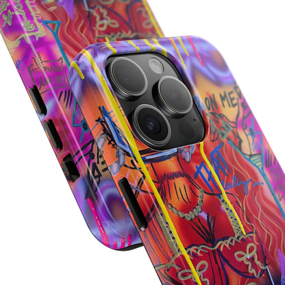 "shots on me" airbrush iPhone case