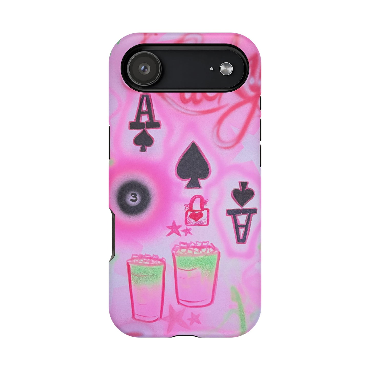 MagSafe "lucky ace" airbrush iPhone case