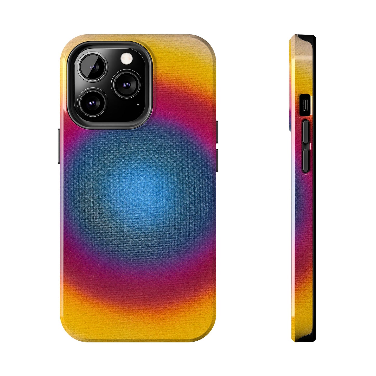 "blue raspberry aura" airbrush iPhone case