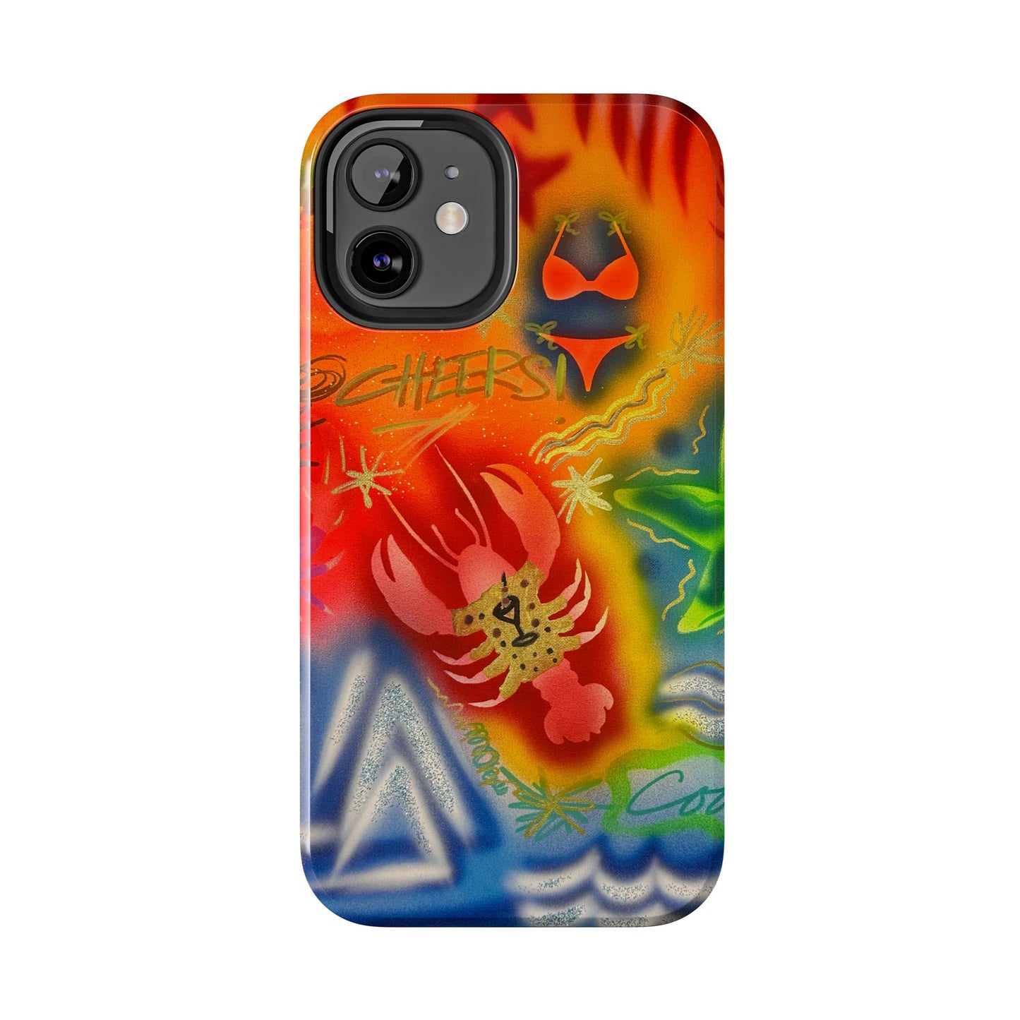 "tipsy lobster" airbrush iPhone case