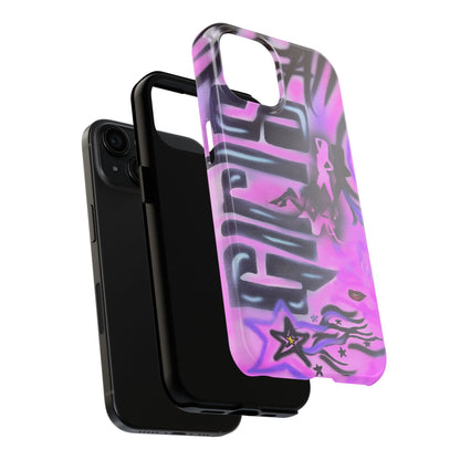 "neon nights" airbrush iPhone case