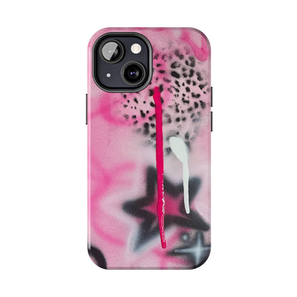 "pink cheetah" airbrush iPhone case