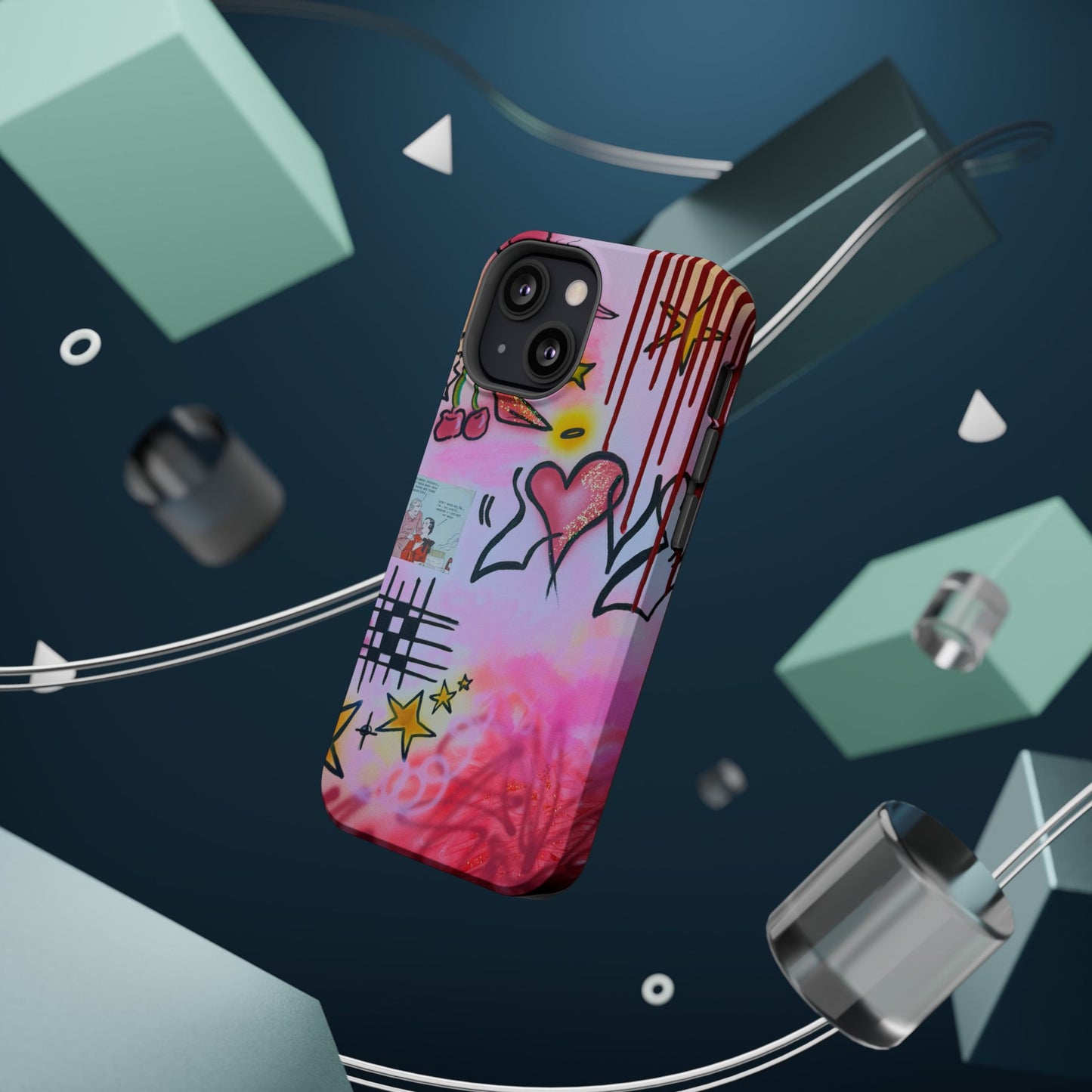 MagSafe "cherry. luvr" Airbrush iPhone-Hülle