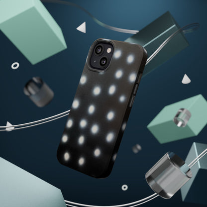 MagSafe "coconut noir polka dot" airbrush iPhone case