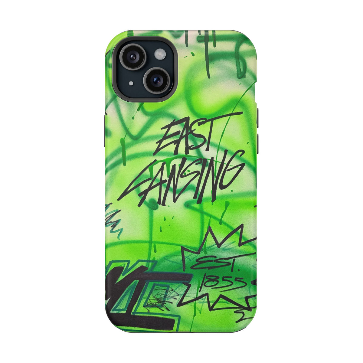 MagSafe "east lansing, mi" airbrush iPhone case