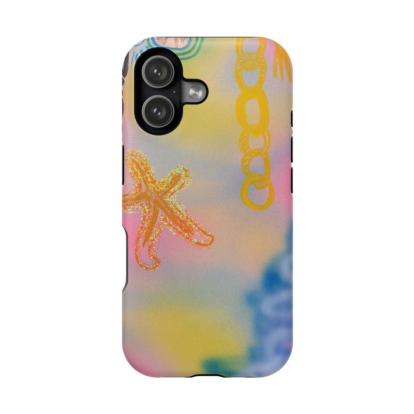 MagSafe "sweet starfish" airbrush iPhone case