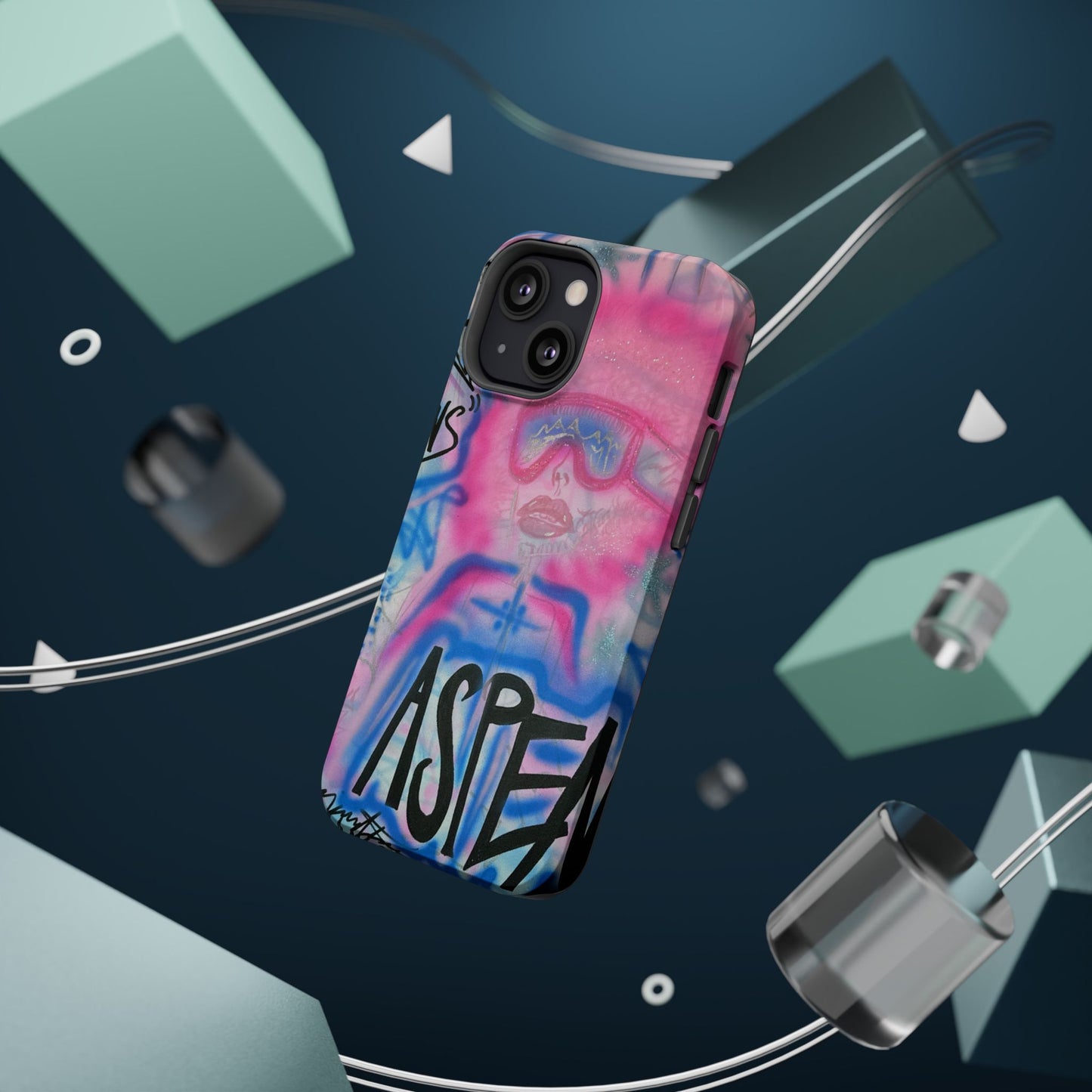 MagSafe "aspen aspirations" airbrush iPhone case