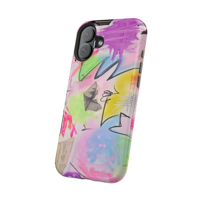 MagSafe "pastel static" airbrush iPhone case