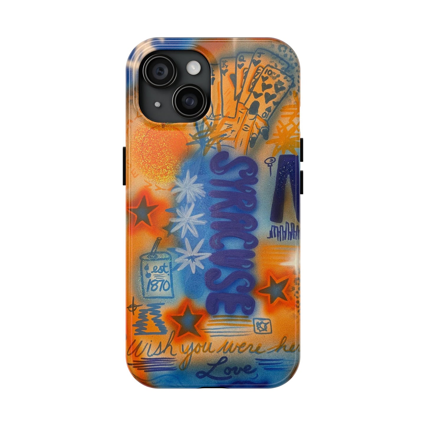 "syracuse" airbrush iPhone case