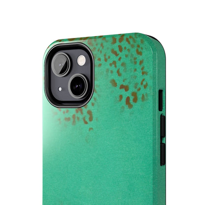 "teal cheetah" airbrush iPhone case