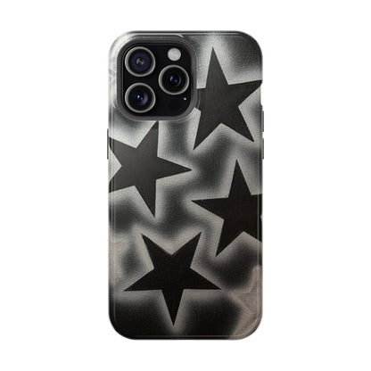 MagSafe "chrome stars" airbrush iPhone case