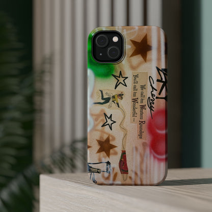 MagSafe "very cherry" airbrush iPhone case