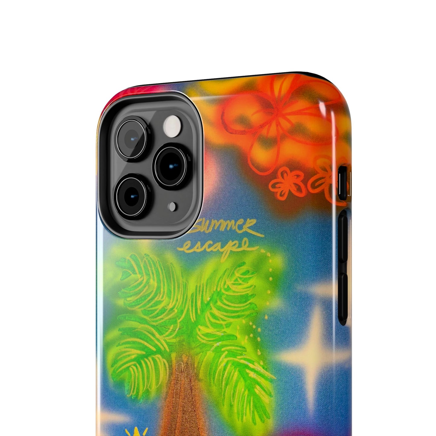 "neon blue palms" airbrush iPhone case